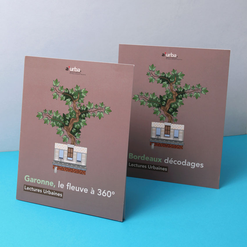 Deux livrets d'une collection consacrée à l'urbanisme de Bordeaux.