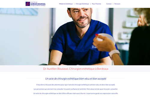 Rédaction web pour le docteur Rousvoal à Bordeaux.